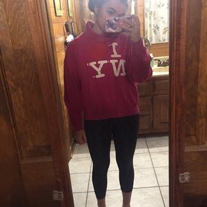 Authentic Pink I Love New York Hoodie